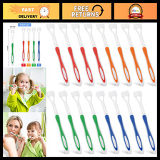16-Piece Kids Travel Toothbrush Set - Three-Sided Bristles for Autism, Soft Clea
