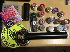 Vintage Lot of POGs - Game Pads, Storage Tubes, Slammers and over 100 POGs
