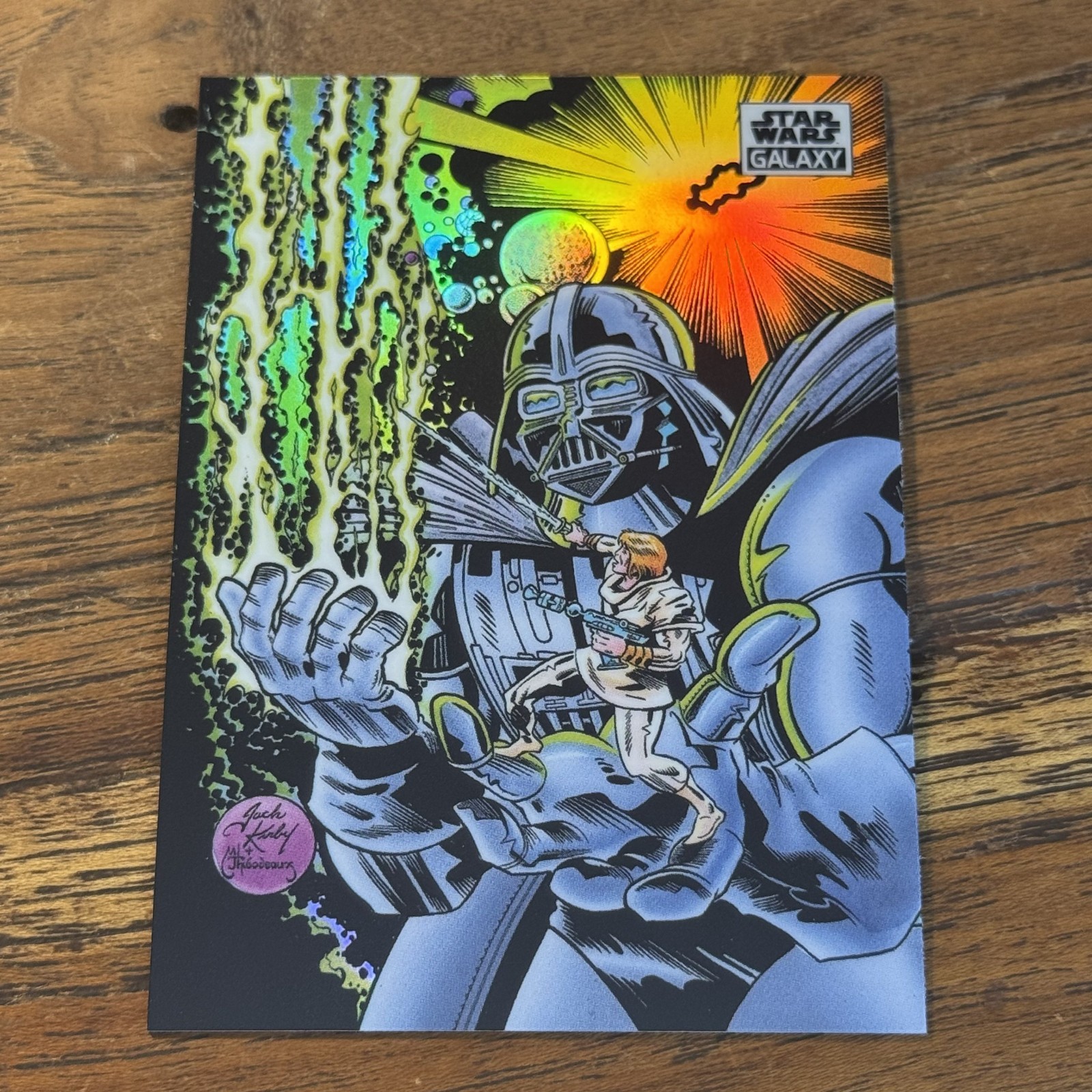 Larger Than Life 2021 Topps Star Wars Galaxy Chrome REFRACTOR Card #23