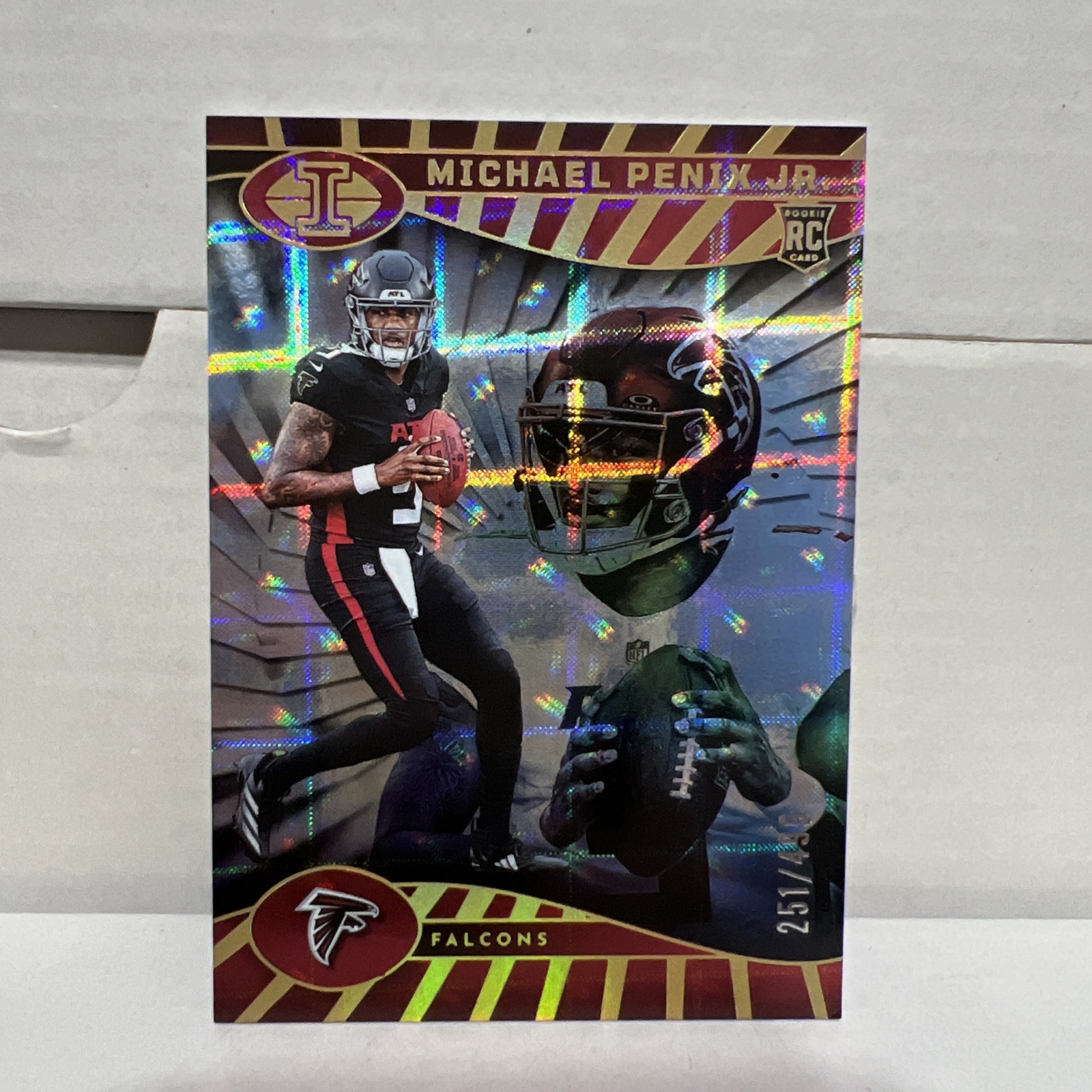 2024 Panini Illusions - Michael Penix Jr. #4 Trophy Collection Mirrored /499