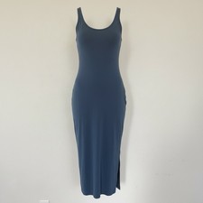 Pact Softspun Tank Midi Dress in Blue Women  s Size XXL Organic Cotton Casual