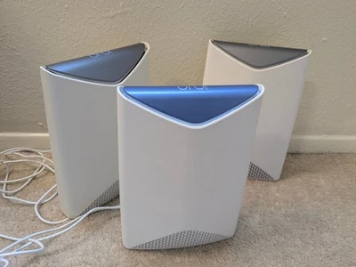 Netgear Orbi Pro SRR60 Router + 2x SRS60 Satellite AC3000 Mesh WiFi System Set - Image 1 of 4