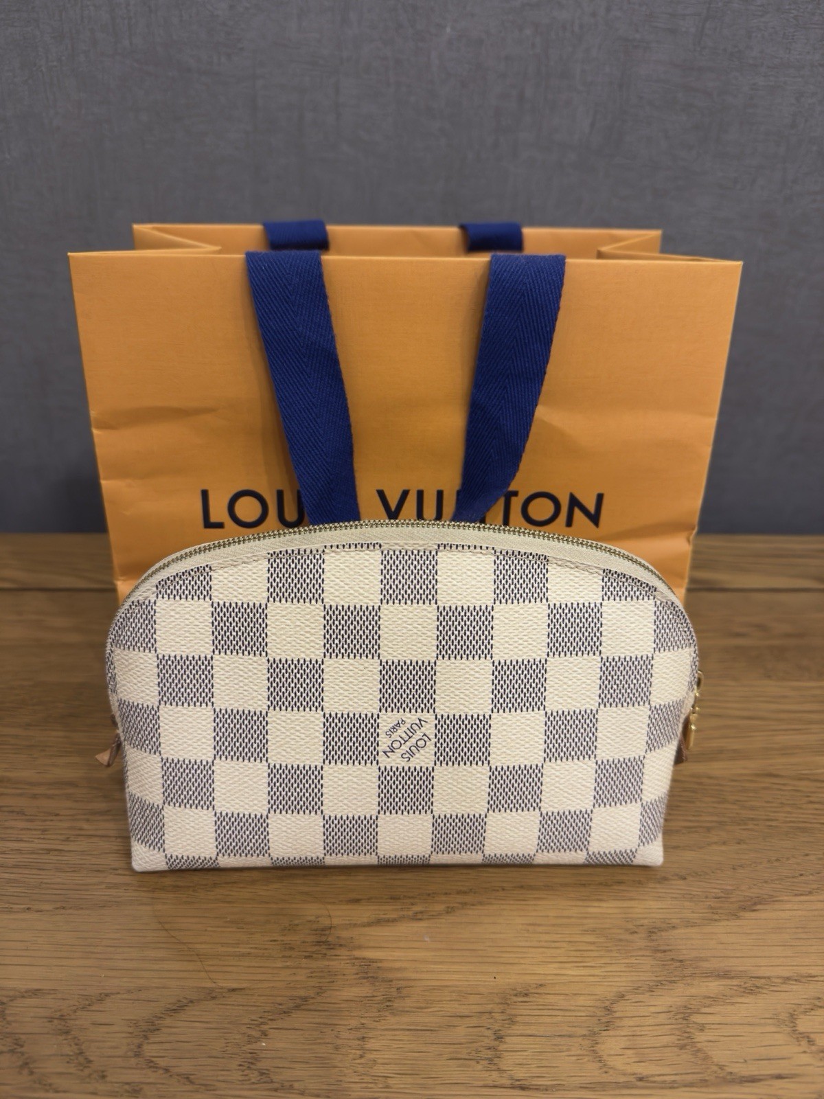 Louis Vuitton Damier Azur Cosmetic Pouch PM