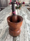 19th Century Lathe Turned Morter & Pestle. Beautifully Grained Lignum Vitae! — photo 1