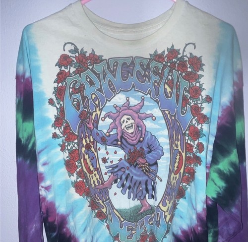 Vintage 1993 Grateful Dead Seasons of the Dead Long Sleeve Shirt Liquid Blue XL