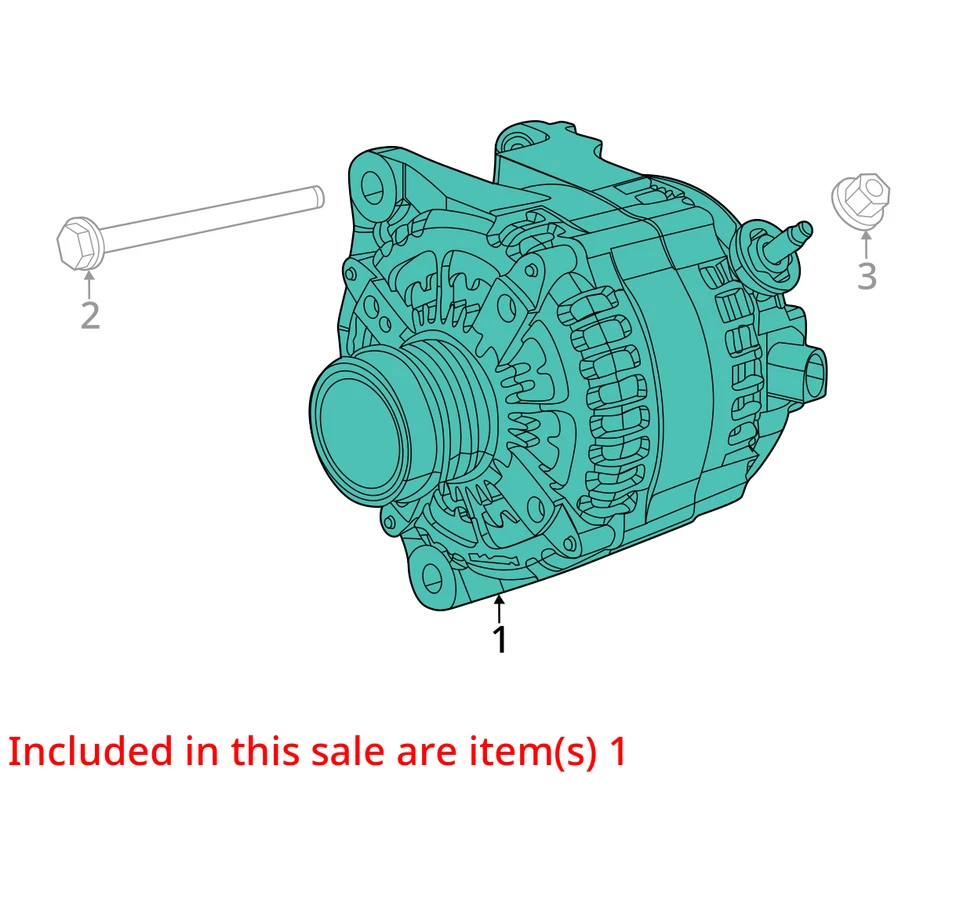 Alternator Fits 19-23 CHEROKEE 1582653 - Image 3 of 4