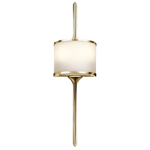 Wandleuchte Badezimmer In Messing Poliert B:17Cm IP44 Jugendstil Bad Lampe Arya-image
