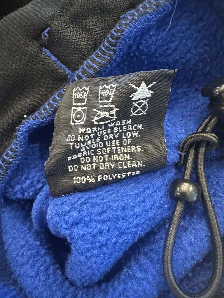 Rugged Bear Jacket Boys Size 6 Blue Black Fleece Full Zip Outdoors Winter Warm - Image 3 of 4