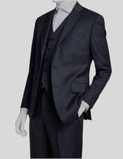 Michael Kors Men's Gray Classic-Fit Stretch 2-Piece Jacket/Pants Suit Size 42S