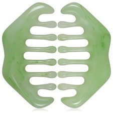 2-Teilig Handgehaltener Kopfmassage Kopfhautkamm Guasha Schabekamm