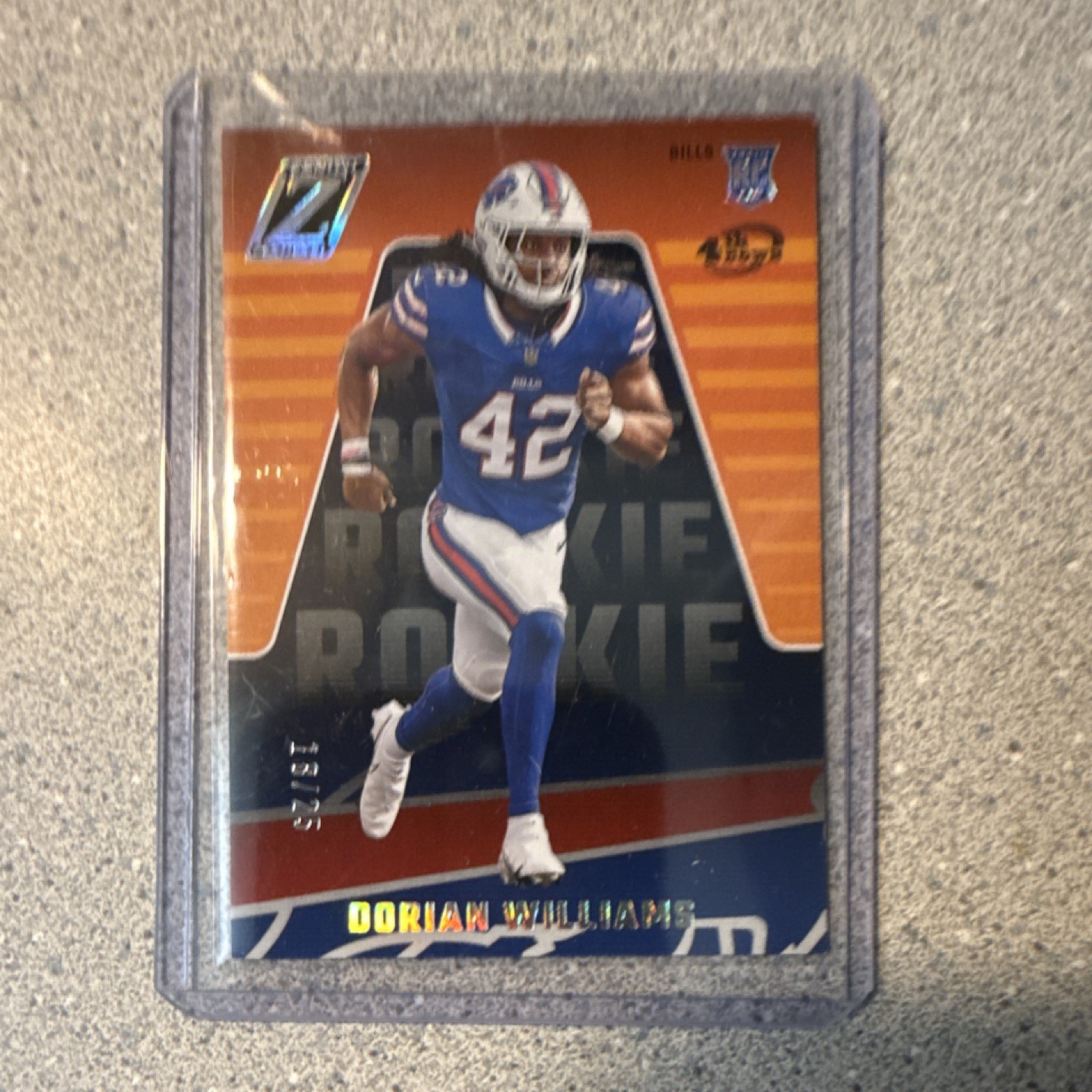 Dorian Williams Panini Zenith #137 Base