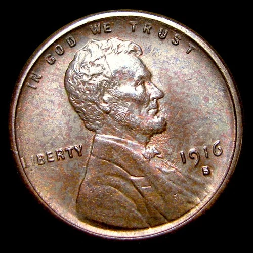 1916-S Lincoln Cent Wheat Penny ---- Gem BU Stunning Coin ----  #PP279