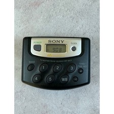 Sony Walkman SRF-M37V Portable AM FM TV Weather Band Radio Digital No Belt Clip
