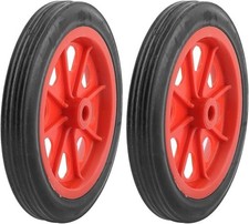2 Pcs Replaceable Shopping Basket Cart 5.5" Wheels Red Black