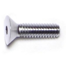 #8-32 x 5/8" Chrome Grade 8 Flat Head Socket Cap Screws (10 pcs.)