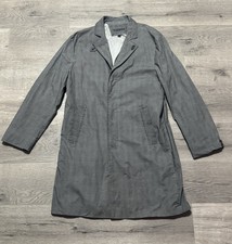  1398 John Varvatos COLLECTION Trench Coat Button Front Sz 54 US 44 Flagstone L