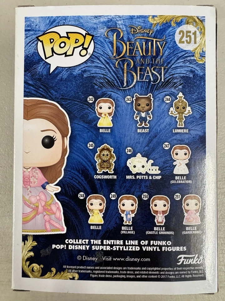 Bella (Garderobe) 251 ~ Disney: La Bella y la Bestia ~ Vinilo Funko Pop + PROTECTOR Foto 3 de 4