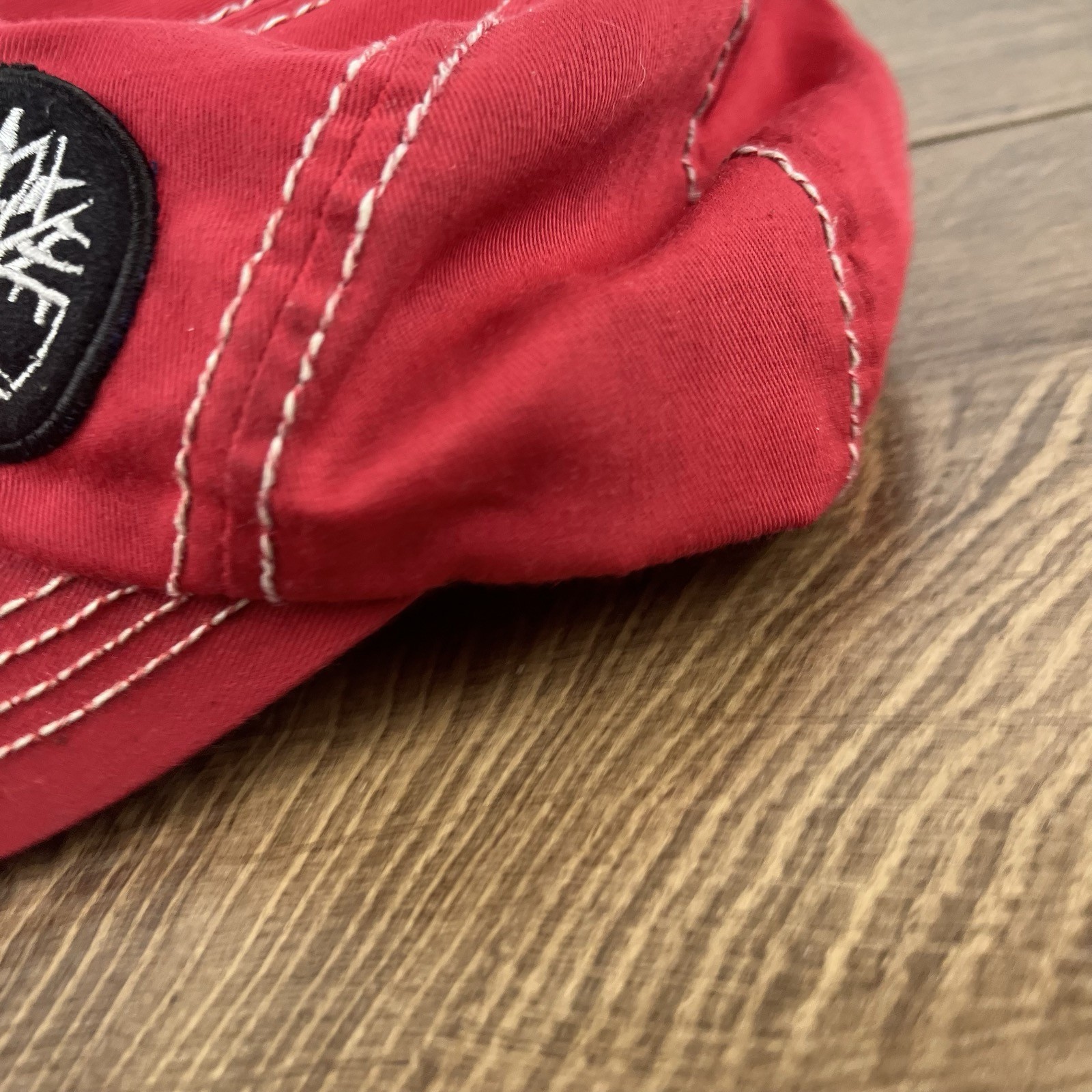 Tree Baseball Hat Red Cap Adjustable Hat Red Adul… - image 8