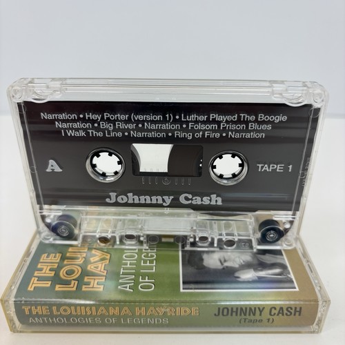 Louisiana Hayride Johnny Cash 2 Cassettes Anthology Of Legends RARE 1997 D7 - Picture 9 of 23