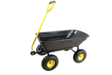 Poly Garden Wagon Dump Cart Heavy-duty Yard Carts and Wagons 220 lb Capacity 55L