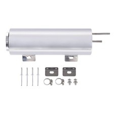 Universal Stainless Radiator Coolant Overflow Puke Tank Bottle Catch Can 3x9"