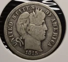 1915 P BARBER DIME .  90% SILVER FINE CONDITION