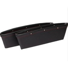 Car Seat Gap Organizer Storage Box Cup Holder Universal Black