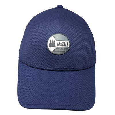 McCall One Touch Fitted Baseball Cap Blue One Size Embroidered Level Wear