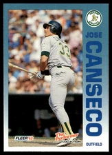 1992 Fleer 7 Eleven/Citgo The Performer Jose Canseco Oakland Athletics #13