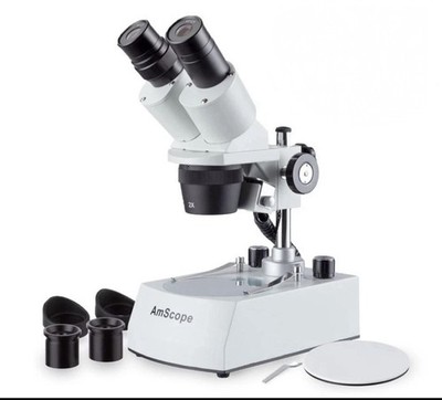 AmScope SE306R-PZ Forward Binocular Stereo Microscope - 20x-80x Magnification