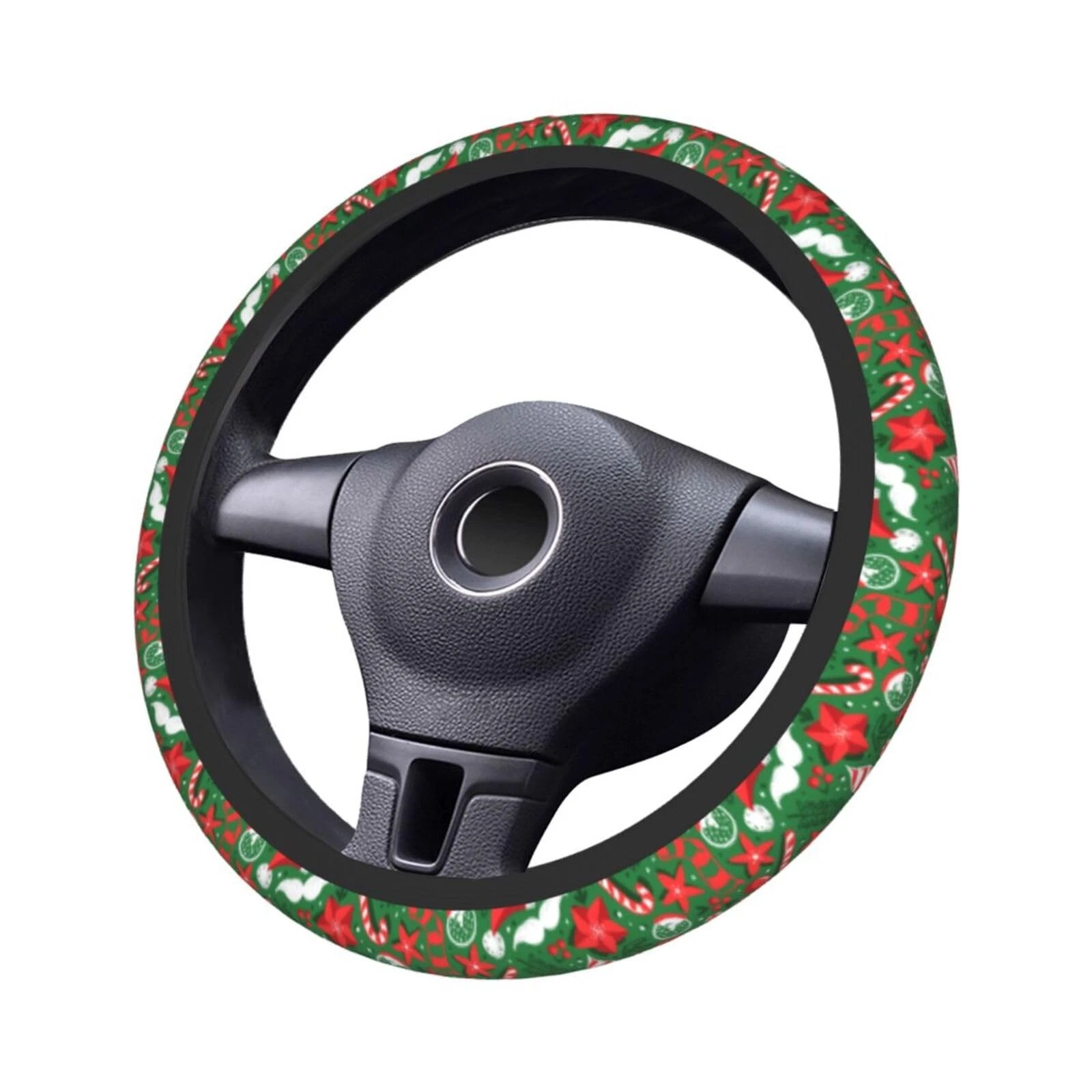 Christmas Car Steering Wheel Cover Anti-Slip One Size