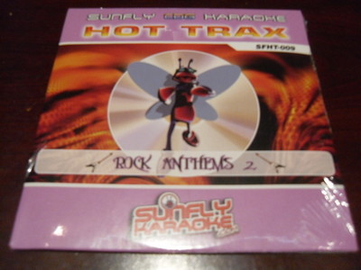 SUNFLY HOT TRAX KARAOKE DISC SFHT09 VOLUME 9 ROCK ANTHEMS #2 CD+G SEALED 15 TRKS