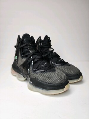 Nike Lebron 19 Shoes Black Green Glow Sneakers CZ0203-003 Mens