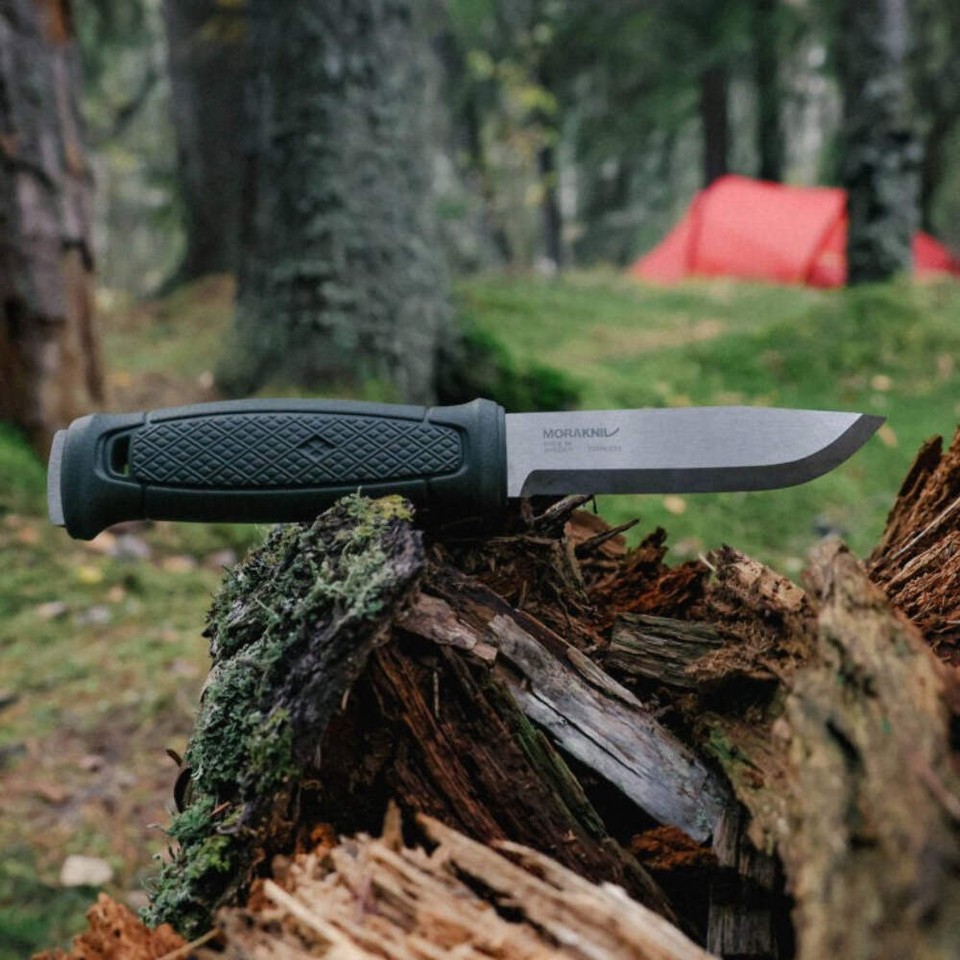 Mora Garberg Blackblade Military Green Carbon with Simple Poly Sheath #14528 main image 0