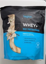 Legion Whey+ Isolate Protein Powder, French Vanilla, 30 Servings EXP 10/26 NEW