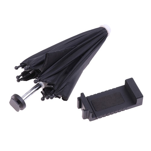 Waterproof Portable Mini Mobile Phone Holder Locomotive Umbrella Bike Umbrella - Zdjęcie 3 z 12
