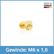 DIN 3405 (D1) M6 x 1,0 Mosiężna złączka smarująca lejek