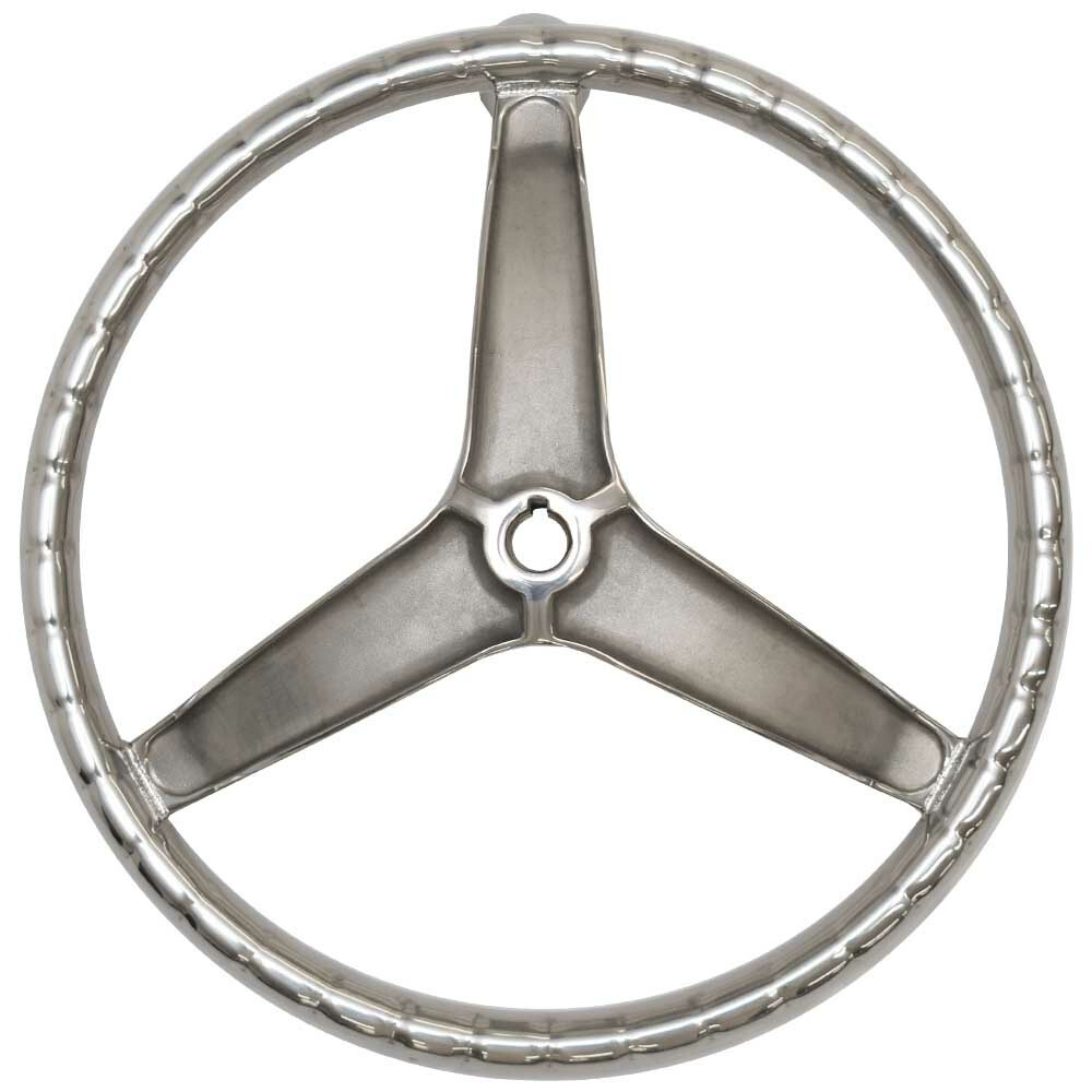 Tracker Boat Steering Wheel 189853 | 13 1/2 Inch w/ Knob Stainless