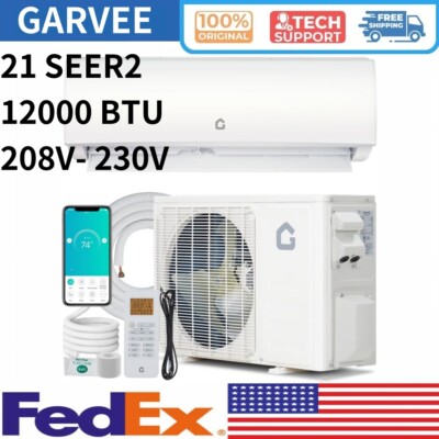   12000 BTU Mini Split Air Conditioner 21 SEER2 230V Compatible with Alexa Kit