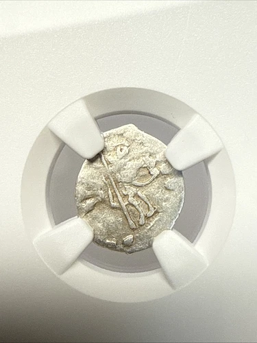 RUSSIA Infamous Tsar Ivan IV “The Terrible” 1547-1584 SILVER KOPEK Coin NGC XF40