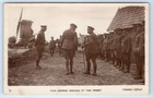 RPPC King George arrives at the Front WW1 CANADA 1917 Military Postcard