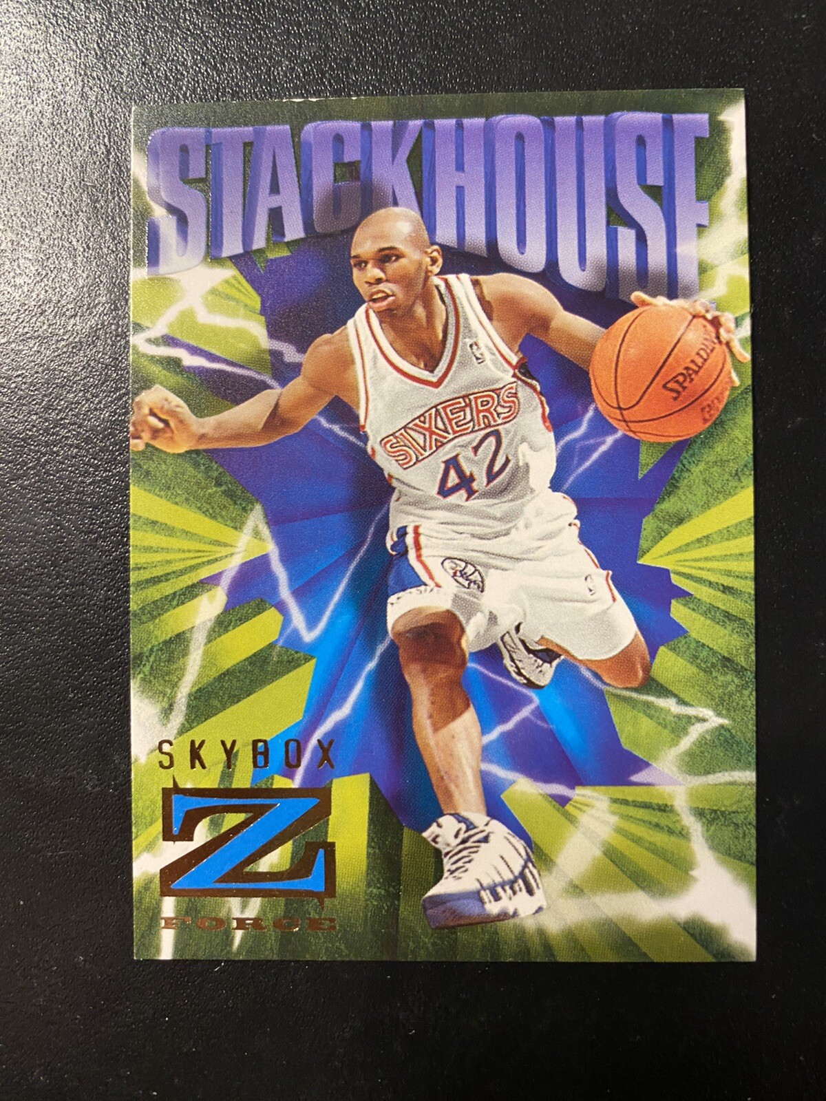 1996-97 SkyBox Z-Force #66 Jerry Stackhouse Philadelphia 76ers Card