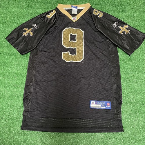 Reebok On Field NFL New Orleans Saints Drew Brees Jersey Size Youth XL