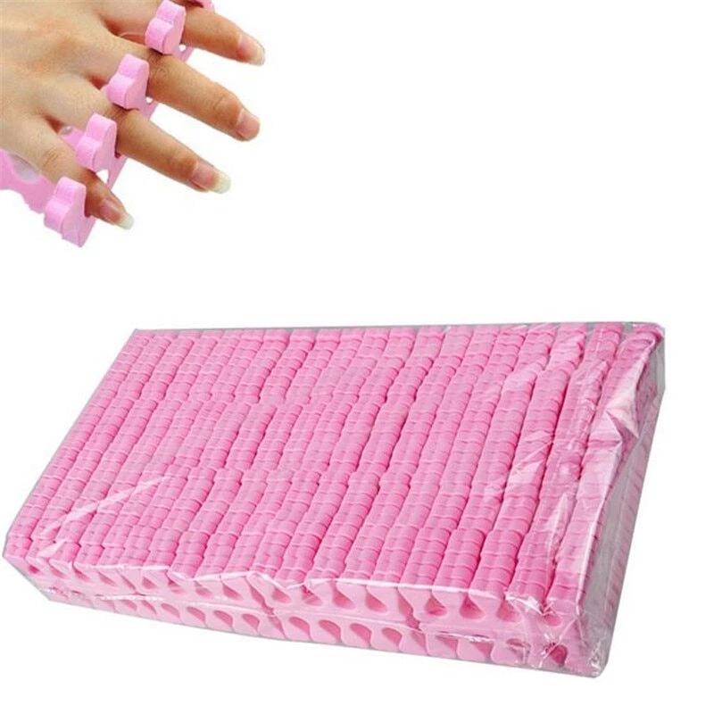 500 peças separadores de dedo de pedicure separadores de dedo NailArt espuma macia maca de dedo - Imagem 2 de 4