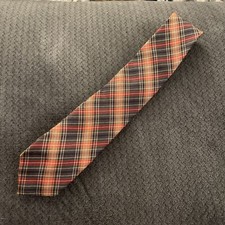 Vintage Wembley Plaid Red Mens Tie J28