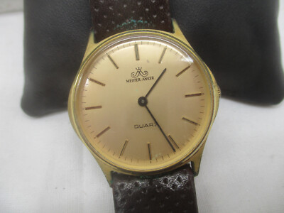 Meister Anker Quarz – Herren Armbanduhr – Farbe Gold/Schwarz