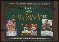 2024 Leaf ITG In The Game Used Sports Factory Sealed HOBBY BOX Multisport 5 Hits