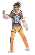 Deluxe Tracer CHILD Girls Costume Size S Small 4-6 NEW Overwatch