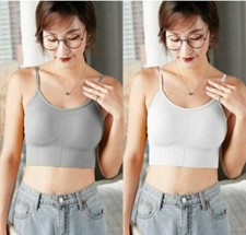Women Cotton Longline Padded Wire Free Adjustable Straps Sports Bra  Combo 2 