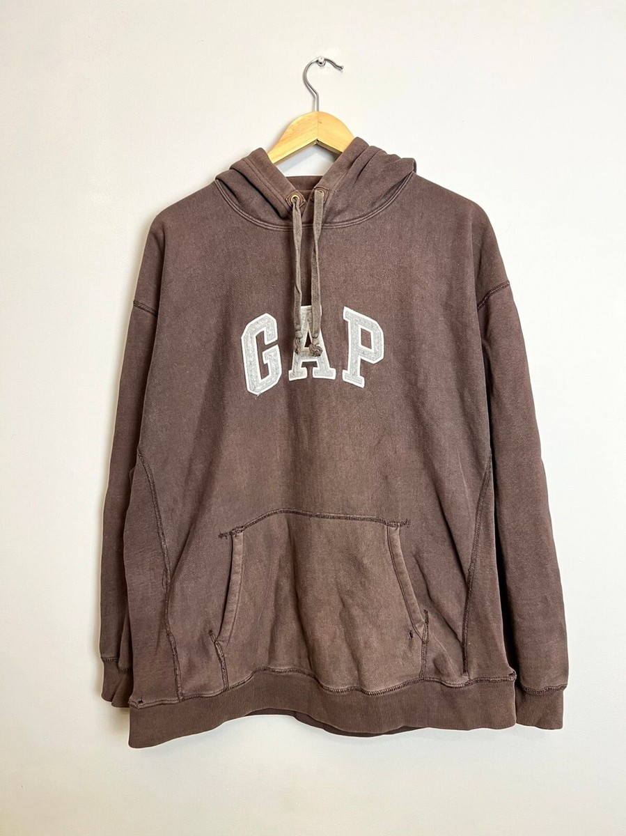 Rare Vintage Y2K Gap Brown Washed Hoodie Travis Scott Vibe | eBay